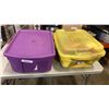 Image 1 : 2 TOTES OF VARIOUS FABRICS