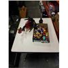 Image 1 : TRAY OF TOY CARS, MUSICAL KIDS TOYS, TONKA HELICOPTER