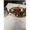 Image 3 : TRAY OF BRASS DECOR AND VINTAGE ZILDJIAN ZIL BELL DRUMMER COW BELL