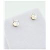 Image 1 : 14KT. YELLOW GOLD 4MM X 4MM NATURAL MOONSTONE EARRINGS, 0.75CTS, W/A $475.00