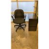 Image 1 : GAS LIFT OFFICE CHAIR AND 2 DRAWER FILING CABINET