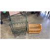 Image 1 : DECORATIVE METAL WINE RACK AND MAGAZINE RACK