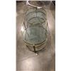 Image 3 : BRASS GLASS TOP COFFEE TABLE