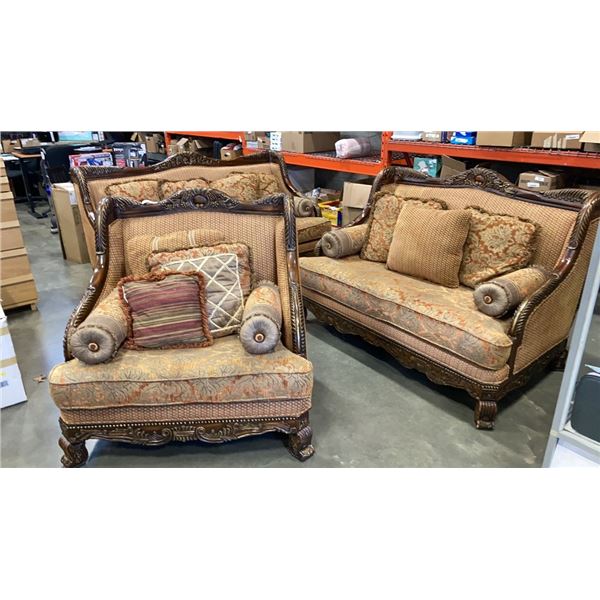 ORNATE 3 PIECE OVERSIZED SOFA SET