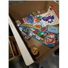Image 2 : TRAY OF PLAYERS MATCHES, TINS AND SPORTS BANNERS