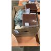 Image 1 : BOX OF CANDLES, NOTEBOOKS, DIARIES, TUMBLERS, GLASSES