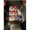 Image 2 : BOX OF LIGHTBULBS, CASE OF CDS AND METAL CASE