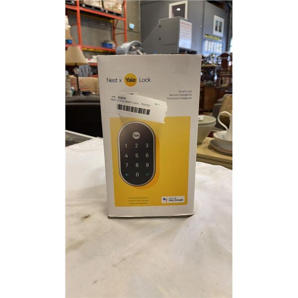NEST X YALE SMART LOCK  - TESTED WORKING, RETAIL $359