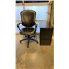 Image 1 : GAS LIFT OFFICE CHAIR AND 2 DRAWER FILING CABINET