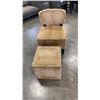 Image 1 : LEOPARD PRINT STORAGE OTTOMAN AND CHAIR