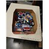 Image 1 : TRAY OF TOY CARS, DARTS, MINI DART BOARD