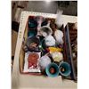 Image 2 : 2 TRAYS OF CHRISTMAS DECOR, BELLS, MIKASA BOOT