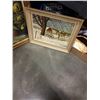Image 2 : 2 PAINTINGS ON CANVAS AND DOG DRAWING
