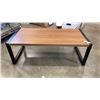 Image 1 : METAL AND WOOD COFFEE TABLE