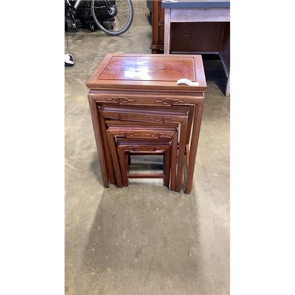 4 PIECE EASTERN NESTING ENDTABLE SET