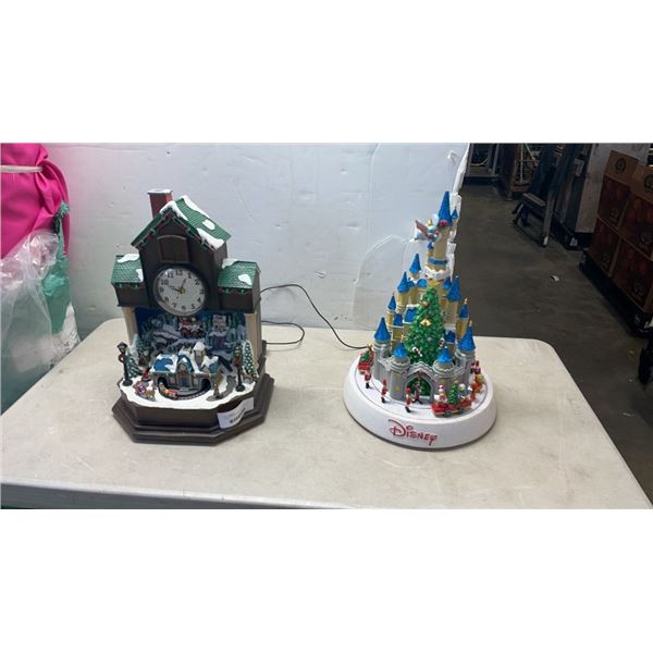 2 ANIMATED CHRISTMAS DECORATIONS - DISNEY AND OTHER