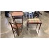 Image 1 : VINTAGE DESK AND CHAIR AND STOOL