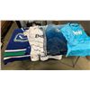 Image 1 : KESSLER SIZE LARGE CANUCKS JERSEY AND WHITE CAPS JERSEYS