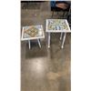 Image 1 : 2 TILE TOP ENDTABLES
