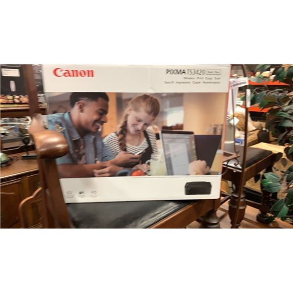 CANON PIXMA TS3420 ALL-IN-ONE INKJET PRINTER TESTED AND WORKING, RETAIL $109