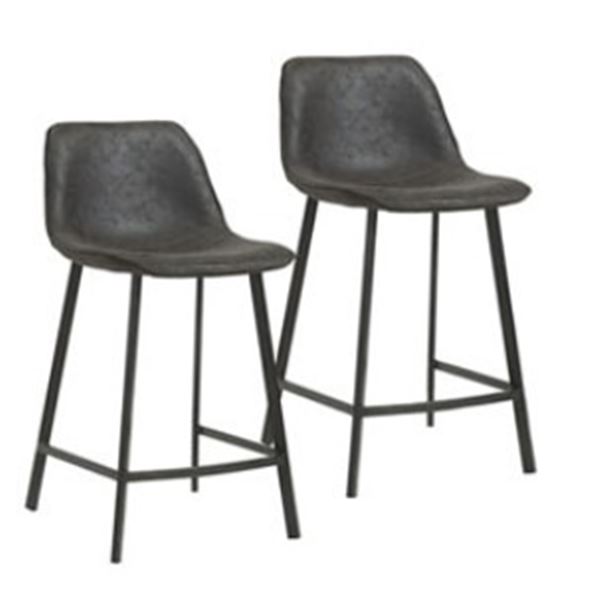 2 AS NEW INSPIRE 26" COUNTER HEIGHT STOOLS 203-475GY BUREN, RETAIL $479