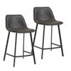 Image 1 : 2 AS NEW INSPIRE 26" COUNTER HEIGHT STOOLS 203-475GY BUREN, RETAIL $479