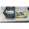 Image 1 : ROLL A PUZZLE  AND BASKET OF CRAFT PAINT