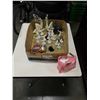 Image 1 : BOX OF GLASS CHESS SET, HANDMADE FIGURES AND MORE