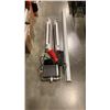 Image 1 : 5 FOOT PROJECTOR SCREEN, 2 BASEBOARD HEATERS AND ELECTRONICS