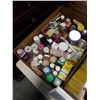 Image 3 : LOT OF NEW STRTCHED CANVASES WITH BOX OF VARIOUS PAINT