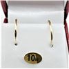 Image 1 : 10KT. YELLOW GOLD 14MM HOOP EARRINGS, RETAIL $300.00