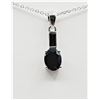 Image 1 : STERLING SILVER NATURAL GARNET PENDANT WITH STERLING SILVER CHAIN, 1.75CTS, W/A $285.00