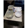 Image 1 : POTTERY BOWLS, PLATTER, PITCHER