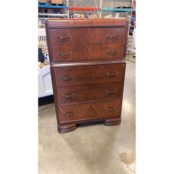 5 DRAWER HAMMOND WATERFALL CHEST OF DRAWERS