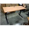 Image 1 : ELECTRIC ADJUSTABLE HEIGHT DESK 60" X 24" WORKING