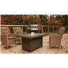 Image 1 : AS NEW NAPOLEON HAMPTON RECTANGLE PATIOFLAME TABLE WITH GLASS WIND SHIELD - RETAIL $1449