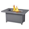 Image 2 : AS NEW NAPOLEON HAMPTON RECTANGLE PATIOFLAME TABLE WITH GLASS WIND SHIELD - RETAIL $1449