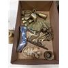Image 2 : BOX OF BRASS COLLECTIBLES AND SILVER SHOE