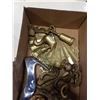 Image 4 : BOX OF BRASS COLLECTIBLES AND SILVER SHOE