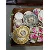 Image 2 : LOT OF CHINA - 3 PARAGON CUPS AND SAUCERS, ROYAL ALBERT AMERICAN BEAUTY CHINA, TEACUPS, PLATES, CREA