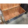 Image 4 : LARGE STEAMER TRUNK CEDAR LINED WITH KEY 42" X 20" X 24"