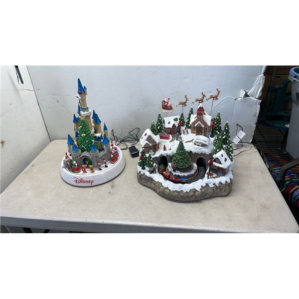 2 ANIMATED CHRISTMAS DECORATIONS - DISNEY AND OTHER