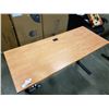Image 4 : ELECTRIC ADJUSTABLE HEIGHT DESK 60" X 24" WORKING