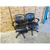 Image 1 : 2 EXECUTIVE LEATHER BOARD ROOM GAS LIFT OFFICE CHAIRS