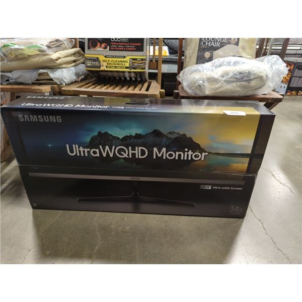 NEW SAMSUNG ULTRA WIDE MONITOR 21:9 WQHD ULTRA WIDE SCREEN 34 INCH CLASS SJ55W - RETAIL $599