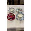 Image 1 : 3 TEACUPS AND SAUCERS ROYAL ALBERT, STOKEON TRENT, AND PARAGON SAUCER ROYAL ALBERT CREAMER