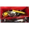 Image 3 : BOX AND TOOLBOX WITH TOOLS, TORUBLE LIGHT, EXTENTION CORD