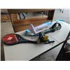 Image 1 : YARDWORKS CORDLESS BLOWER NEEDS BATTERY WITH CHARGER, TENNIS RACKET AND STEAMTEK STEAM MOP
