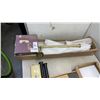 Image 2 : LOT OF CURTAIN RODS, SHOWER HANGERS, FLOATING SHELF
