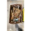 Image 2 : BOX AND CRATE OF CAULKING GUNS, PIPE FITTINGS, CLAMPS AND MORE